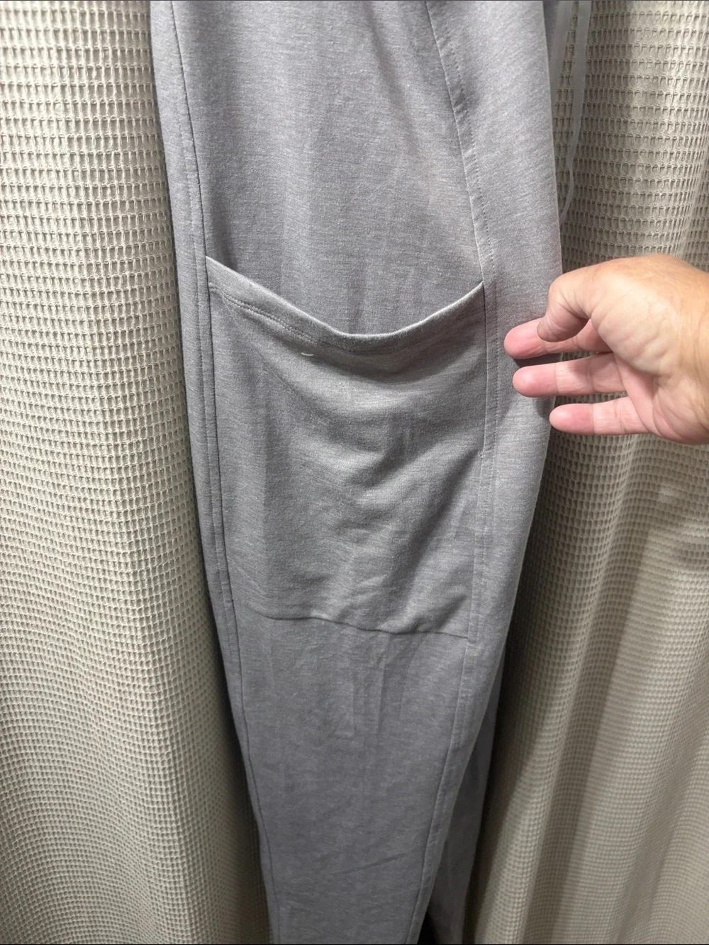 Zella Gray Strappy Pocket Jumpsuit